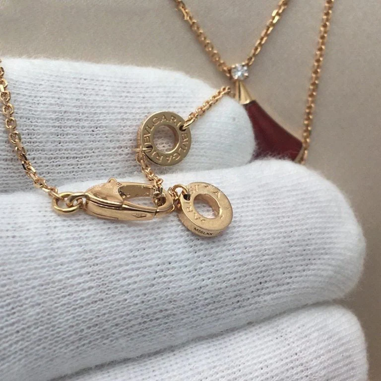 [BV]DREAM NECKLACE CARNELIAN 1 DIAMOND