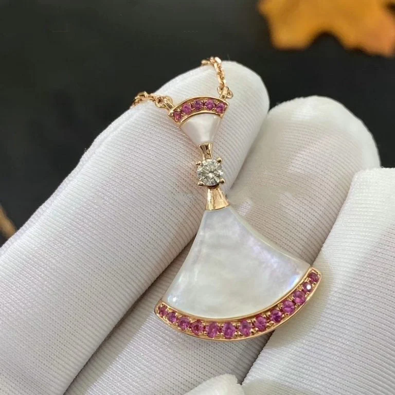 [BV]DREAM NECKLACE MOP PINK DIAMOND