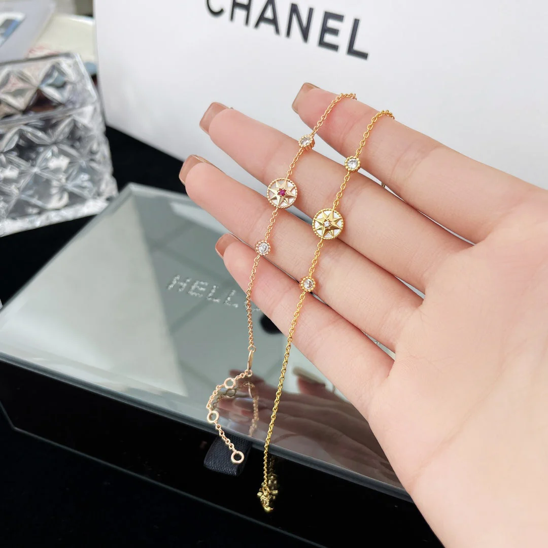 [CD]LUCKY STAR 1 MOTIF 2 DIAMOND BRACELET