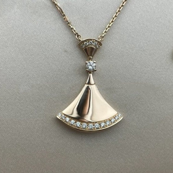 [BV]DREAM NECKLACE PINK GOLD DIAMOND