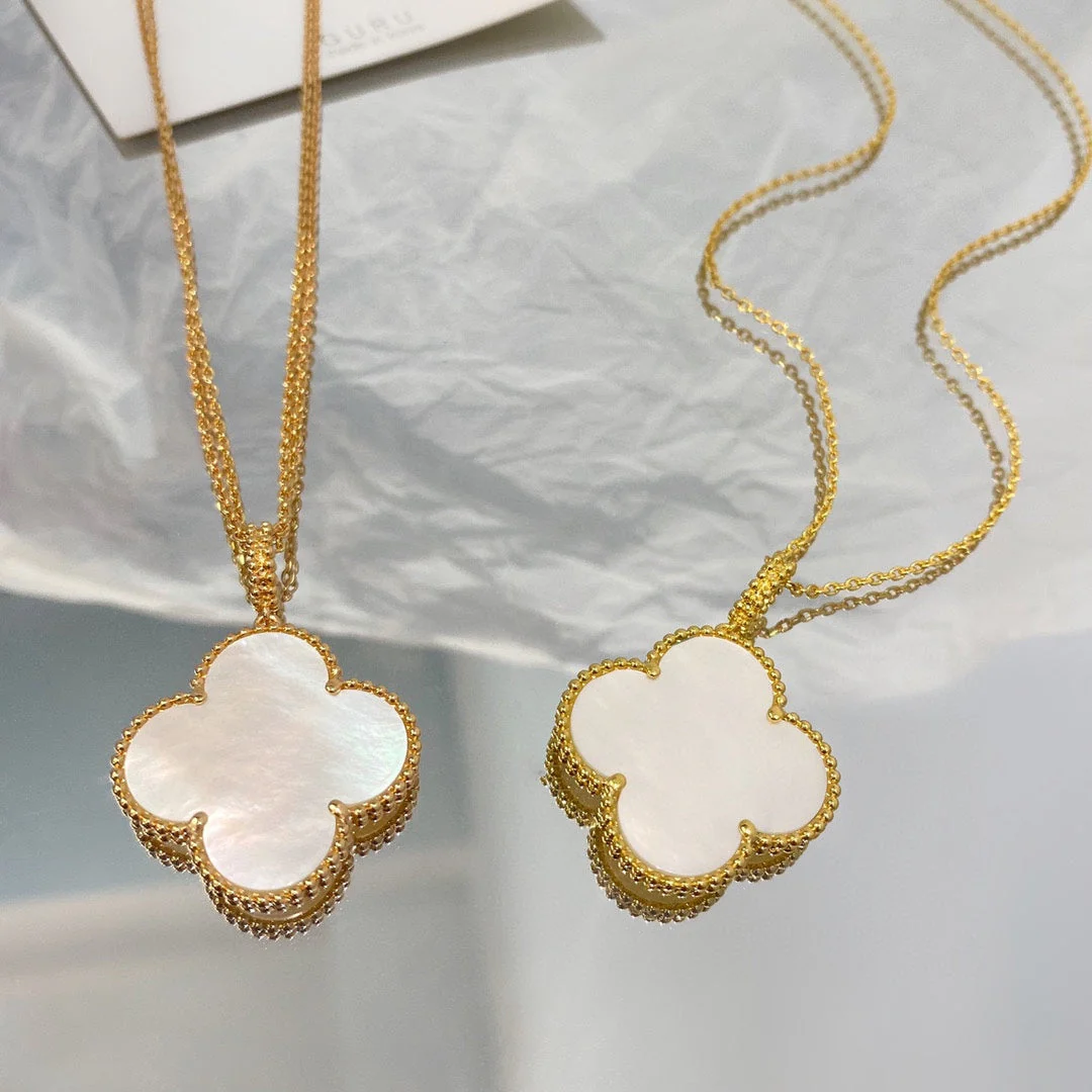 [VA]CLOVER 25MM MOP LARGE PENDANT NECKLACE