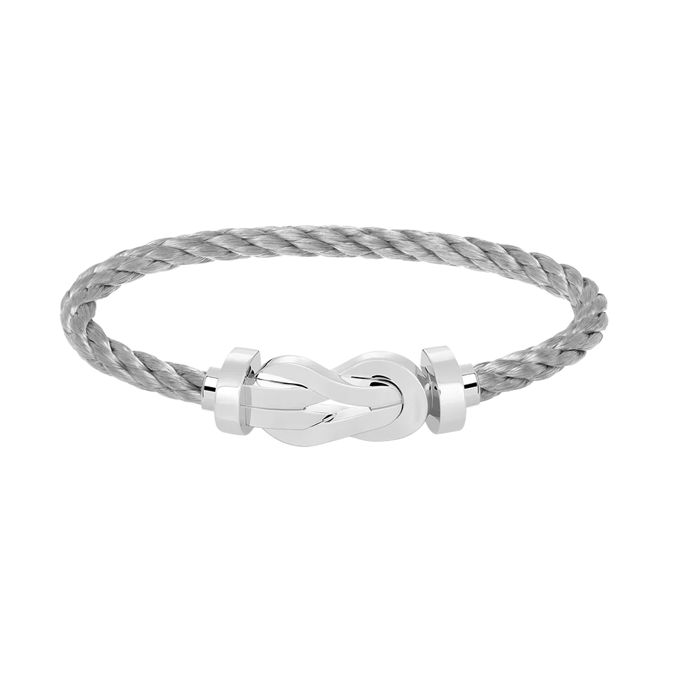 [FE]CHANCE LARGE 8 FIGURE BUCKLE NO DIAMOND BRACELET SILVER
