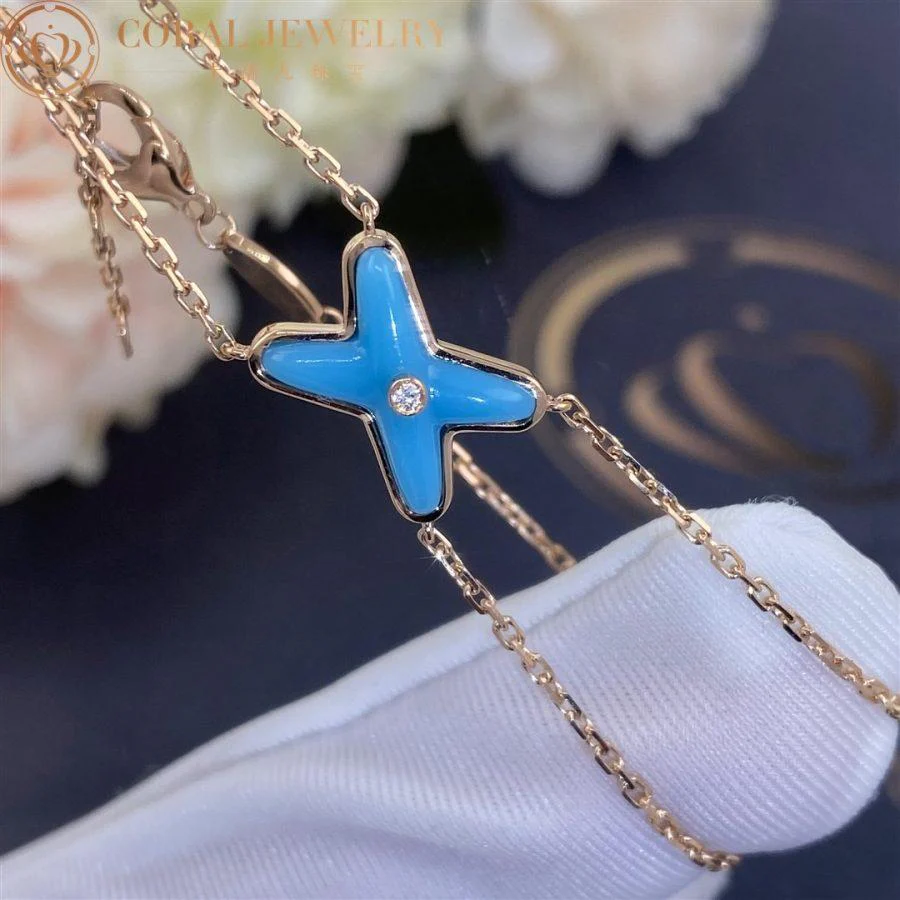 [CH]JEUX BRACELET TURQUOISE PINK GOLD 1 DIAMOND
