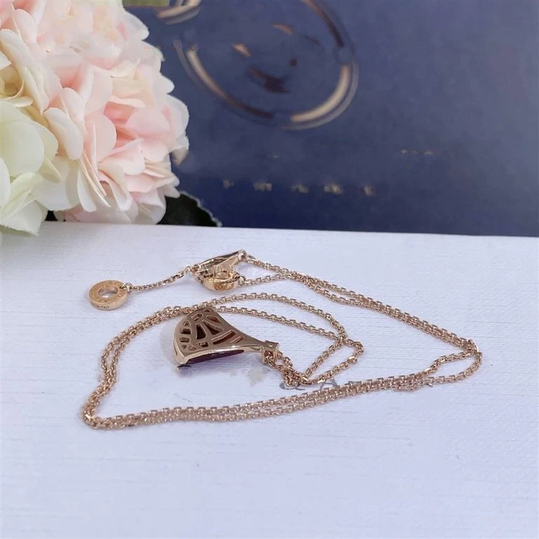 [BV]DREAM NECKLACE CARNELIAN 1 DIAMOND