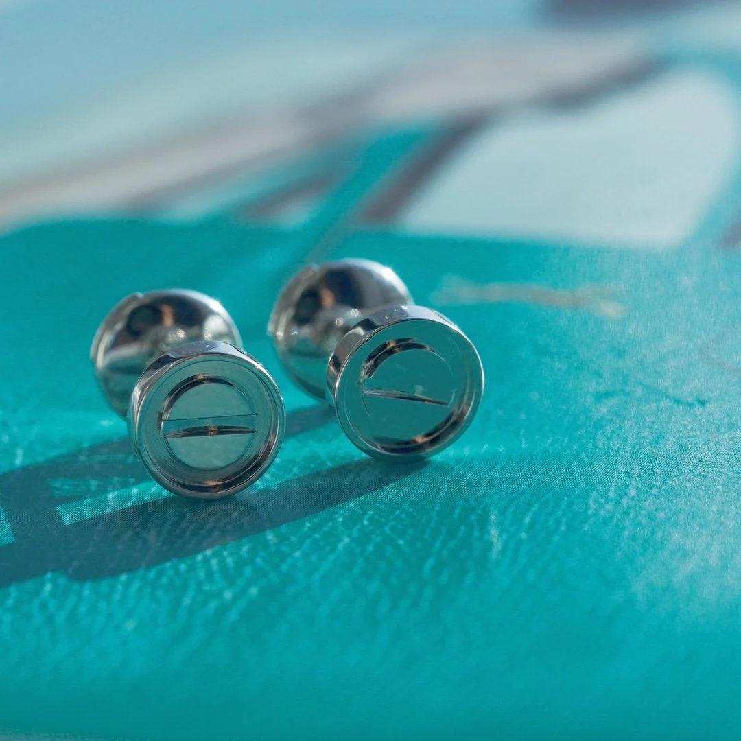 [Hmes]LOVE EARRINGS SILVER 10MM