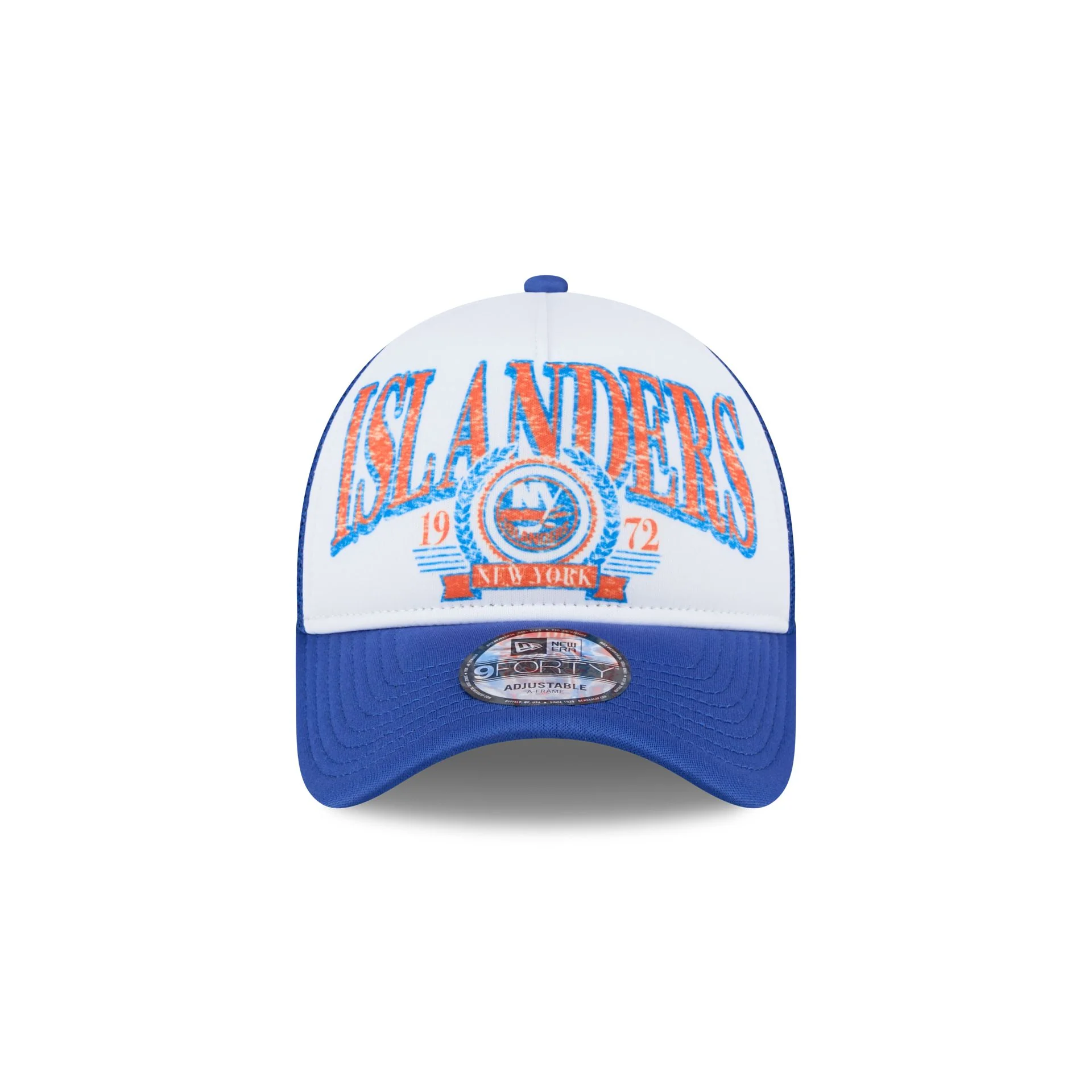 New York Islanders Distressed 9FORTY A-Frame Trucker Hat