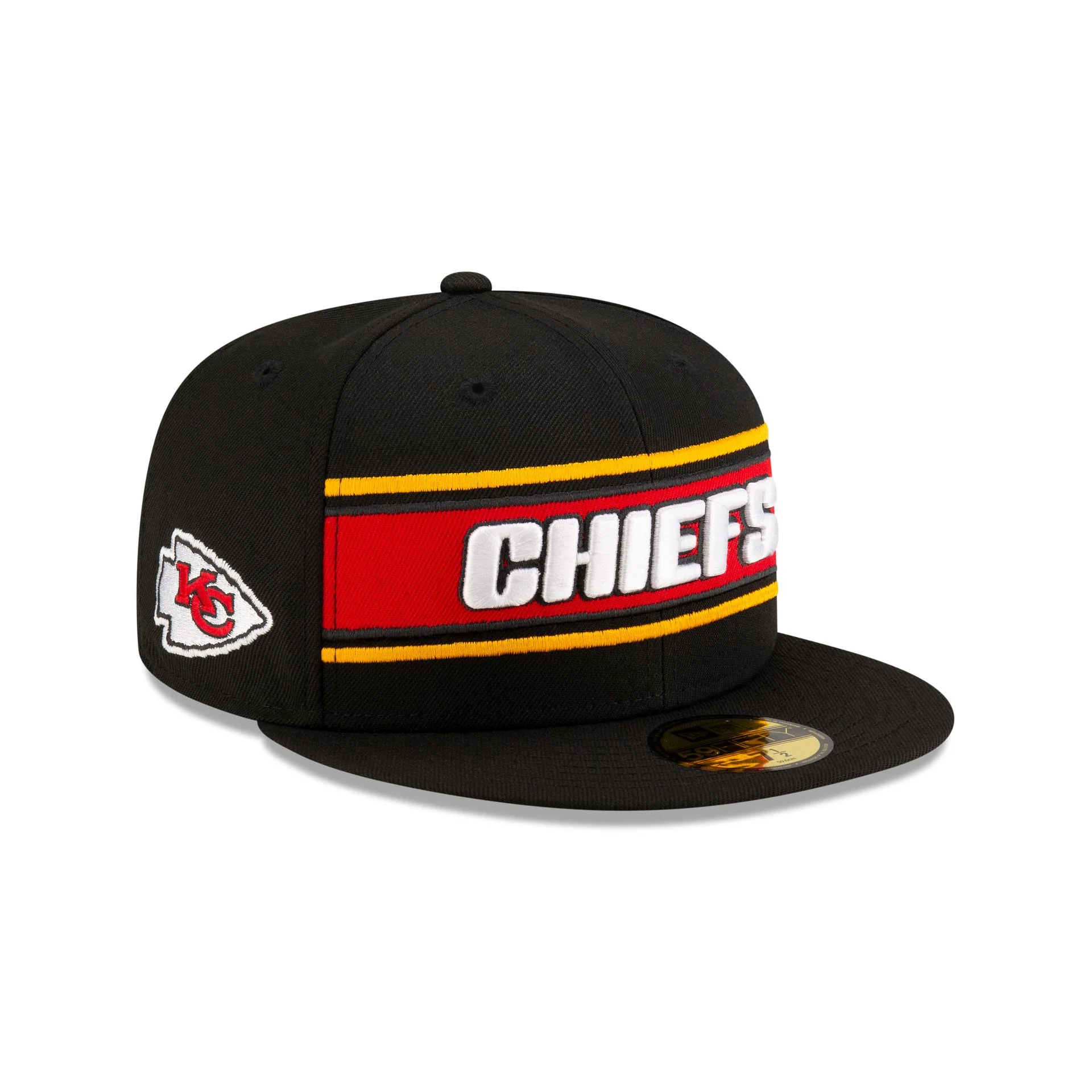 Kansas City Chiefs 2024 Sideline Black 59FIFTY Fitted Hat