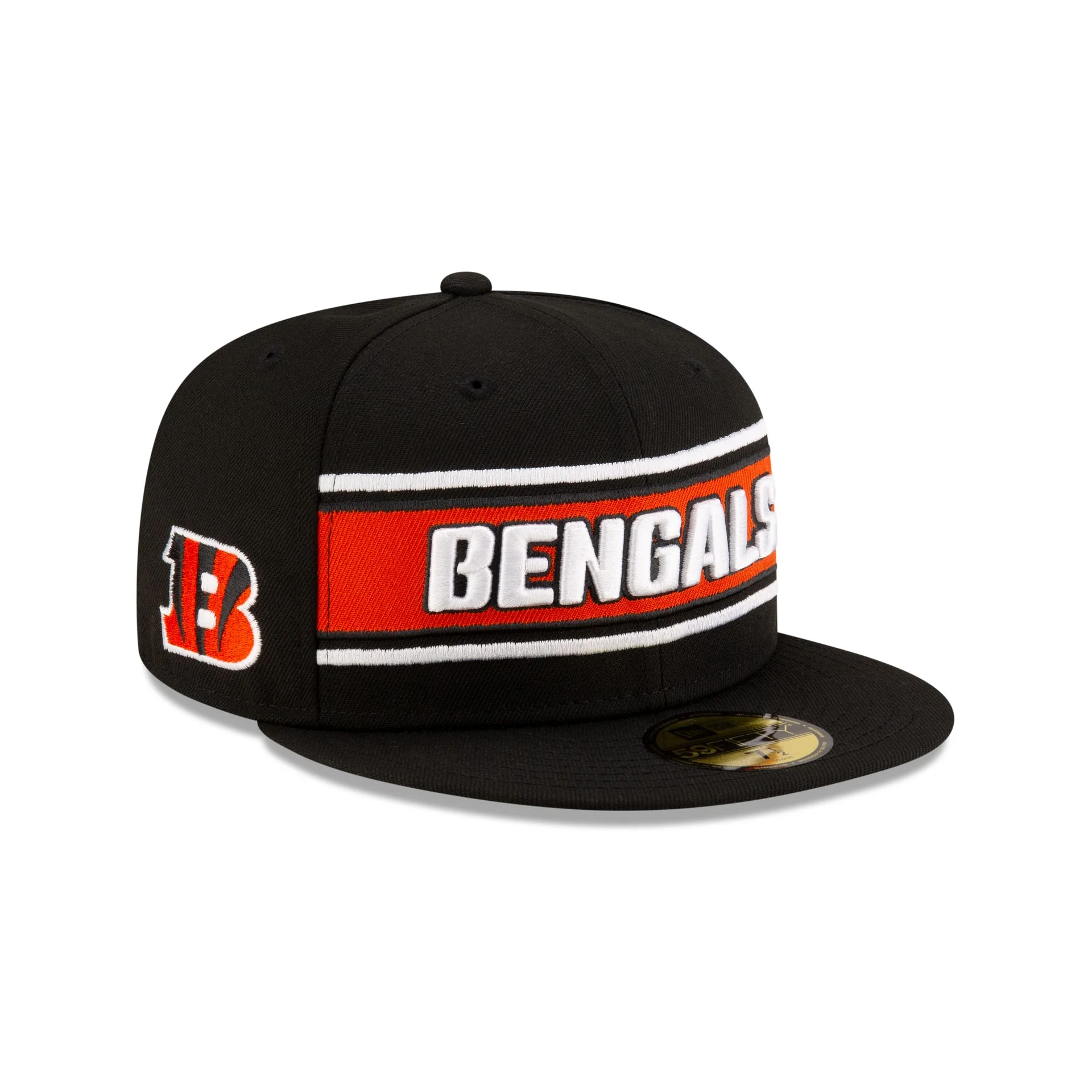 Cincinnati Bengals 2024 Sideline Black 59FIFTY Fitted Hat