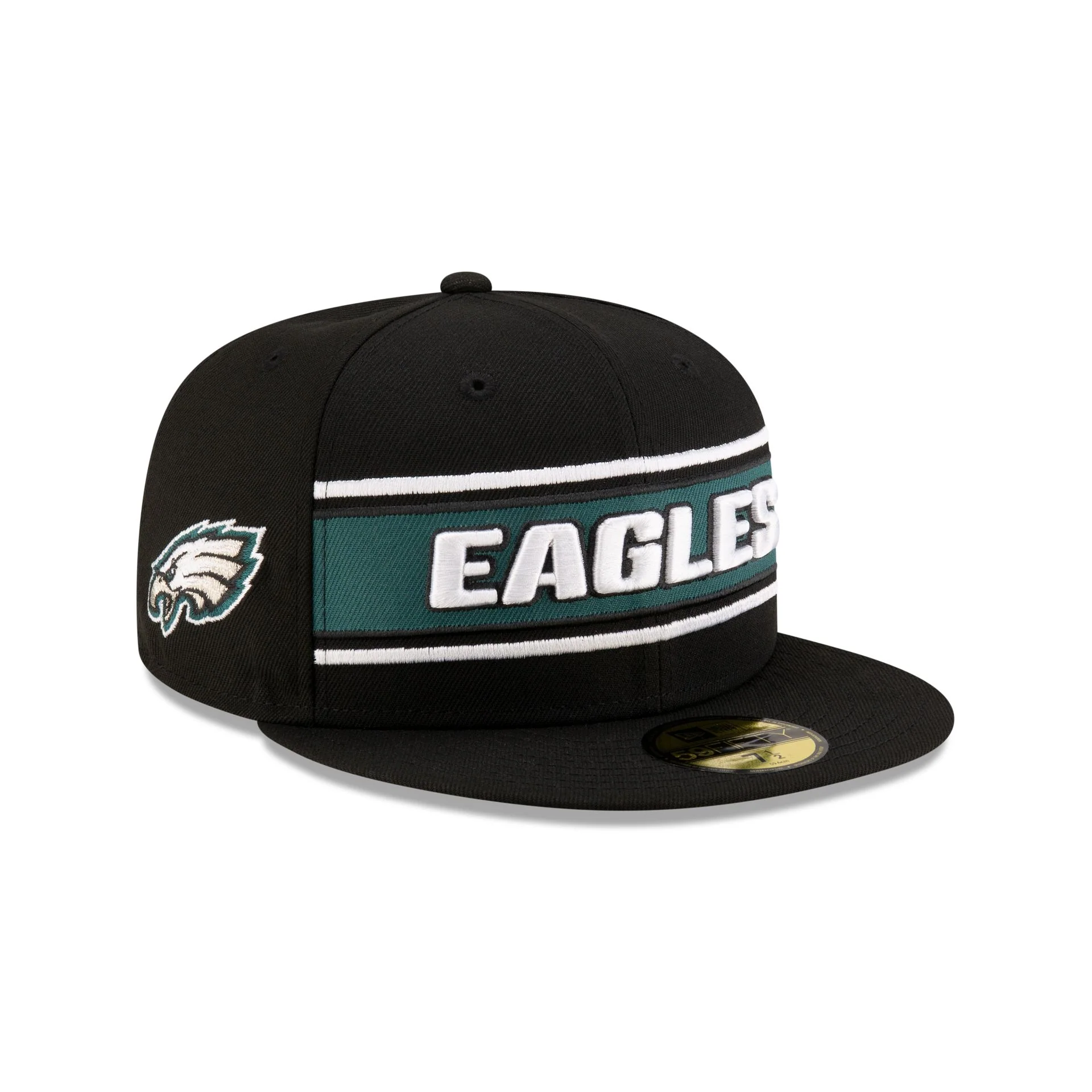 Philadelphia Eagles 2024 Sideline Black 59FIFTY Fitted Hat