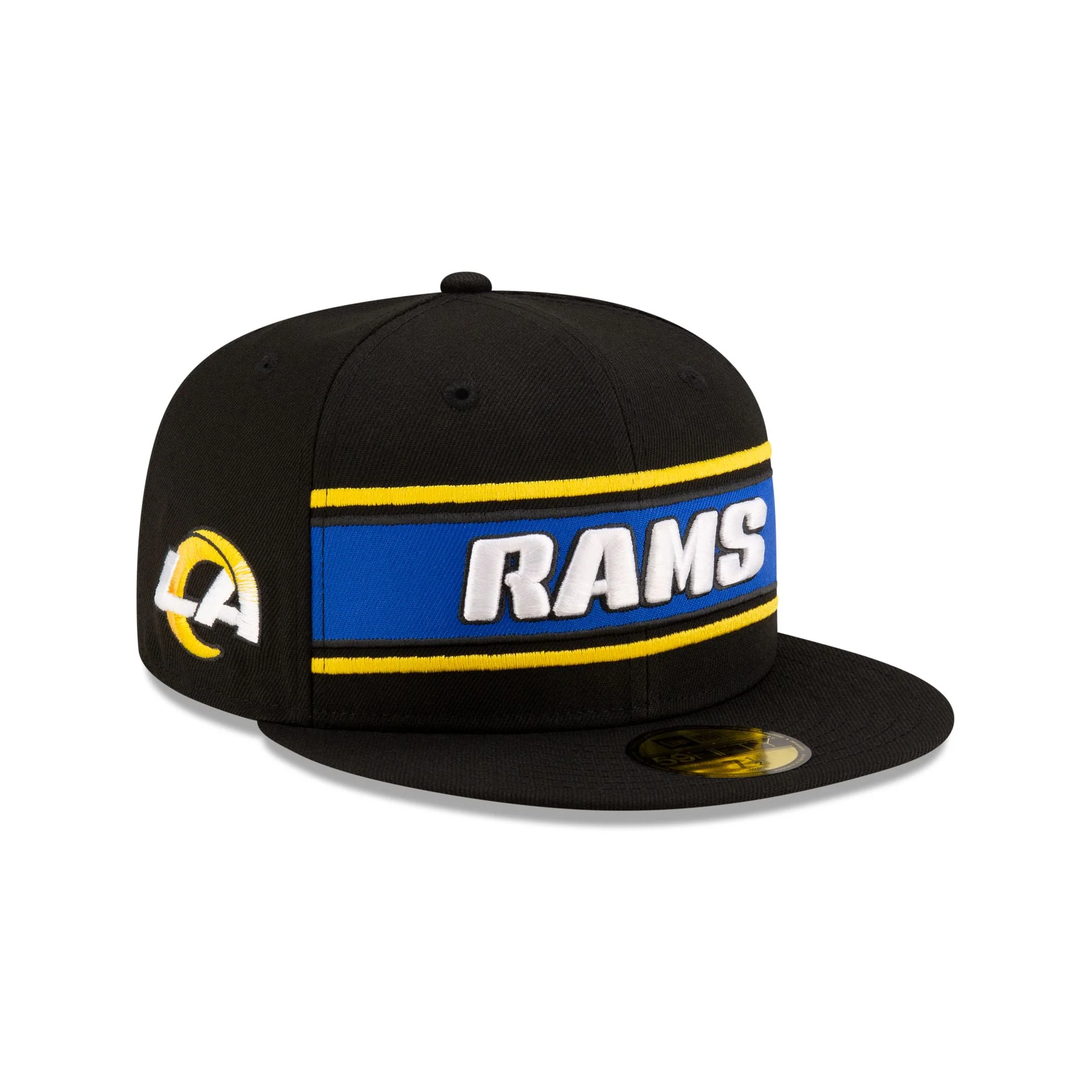 Los Angeles Rams 2024 Sideline Black 59FIFTY Fitted Hat