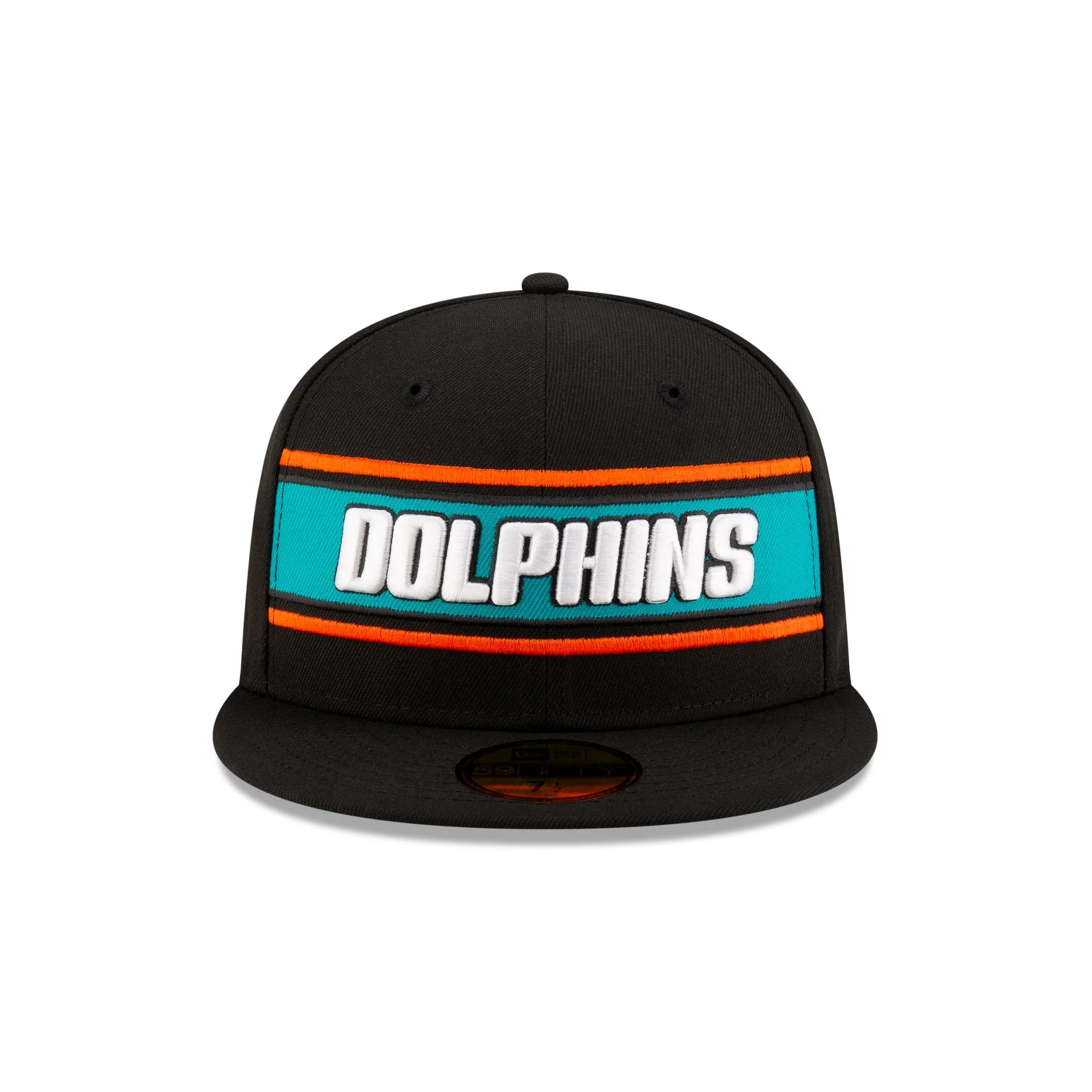 Miami Dolphins 2024 Sideline Black 59FIFTY Fitted Hat