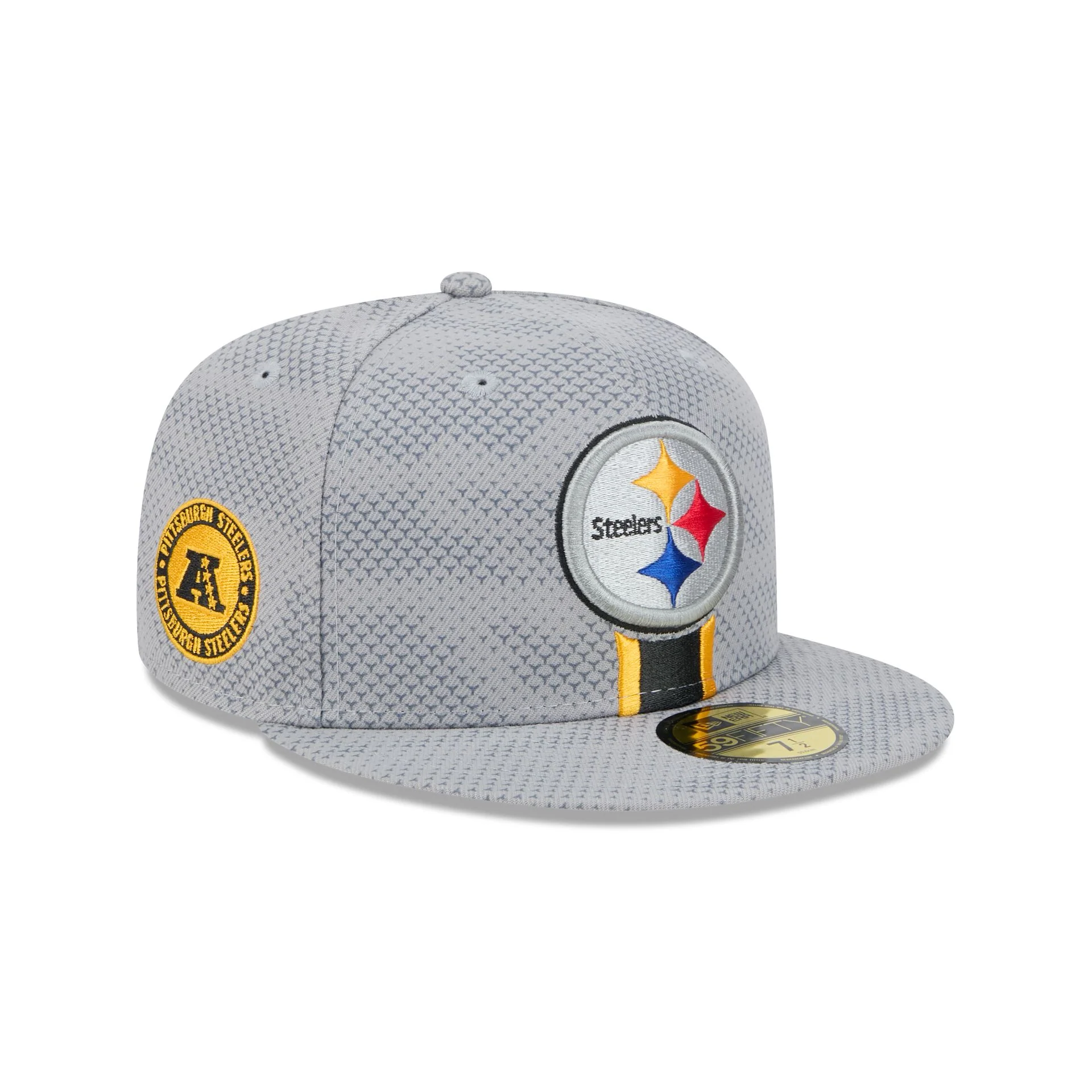 Pittsburgh Steelers 2024 Sideline Gray 59FIFTY Fitted Hat