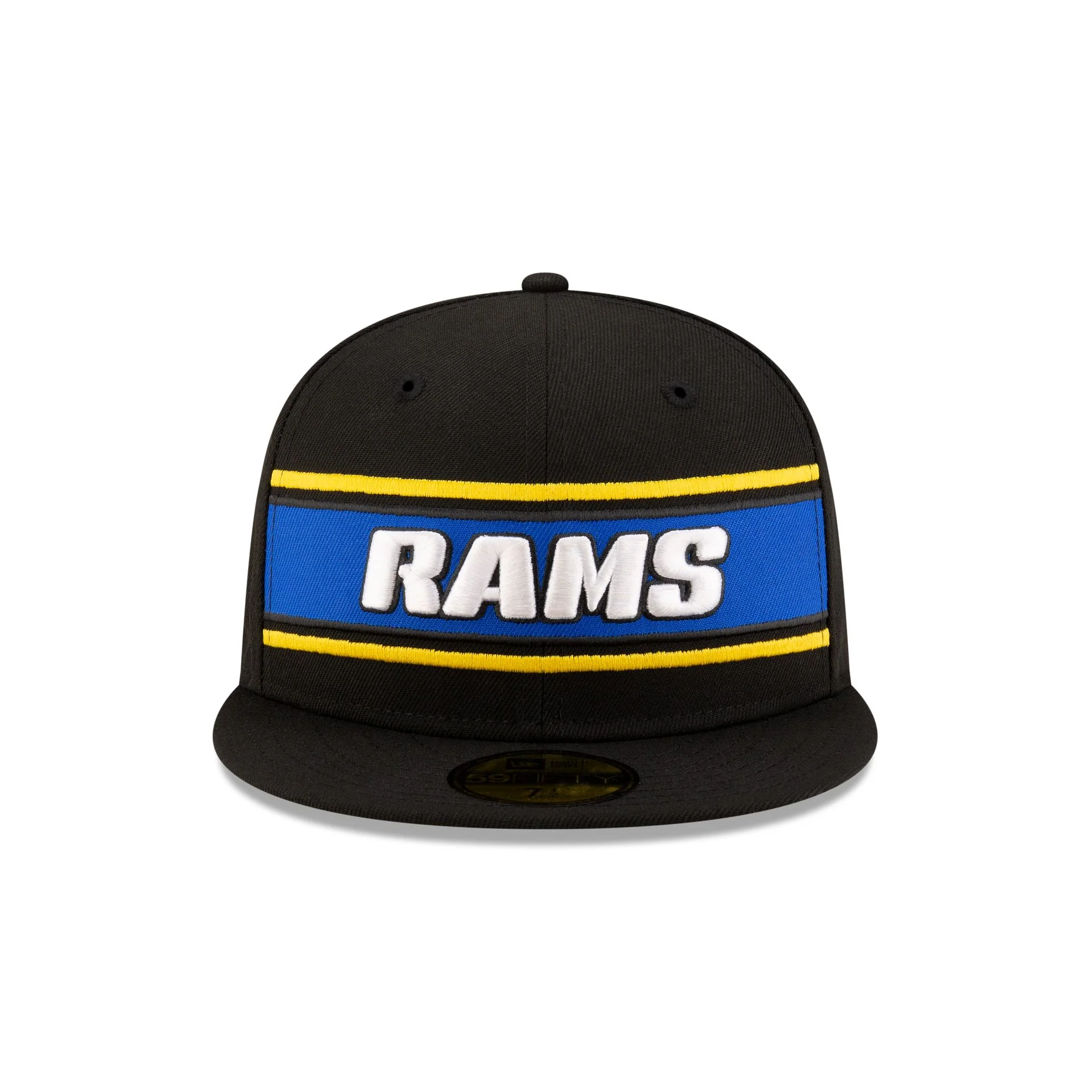 Los Angeles Rams 2024 Sideline Black 59FIFTY Fitted Hat