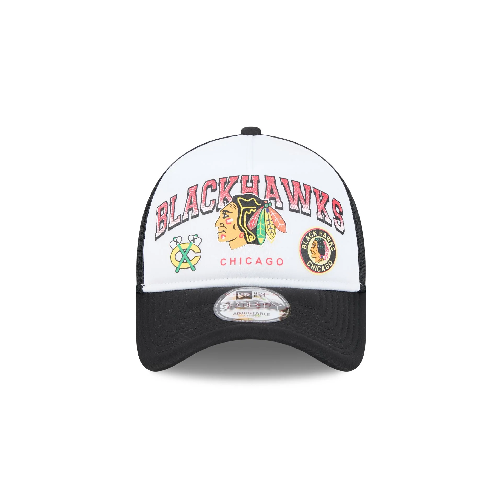 Chicago Blackhawks Sport Classics 9FORTY A-Frame Trucker Hat
