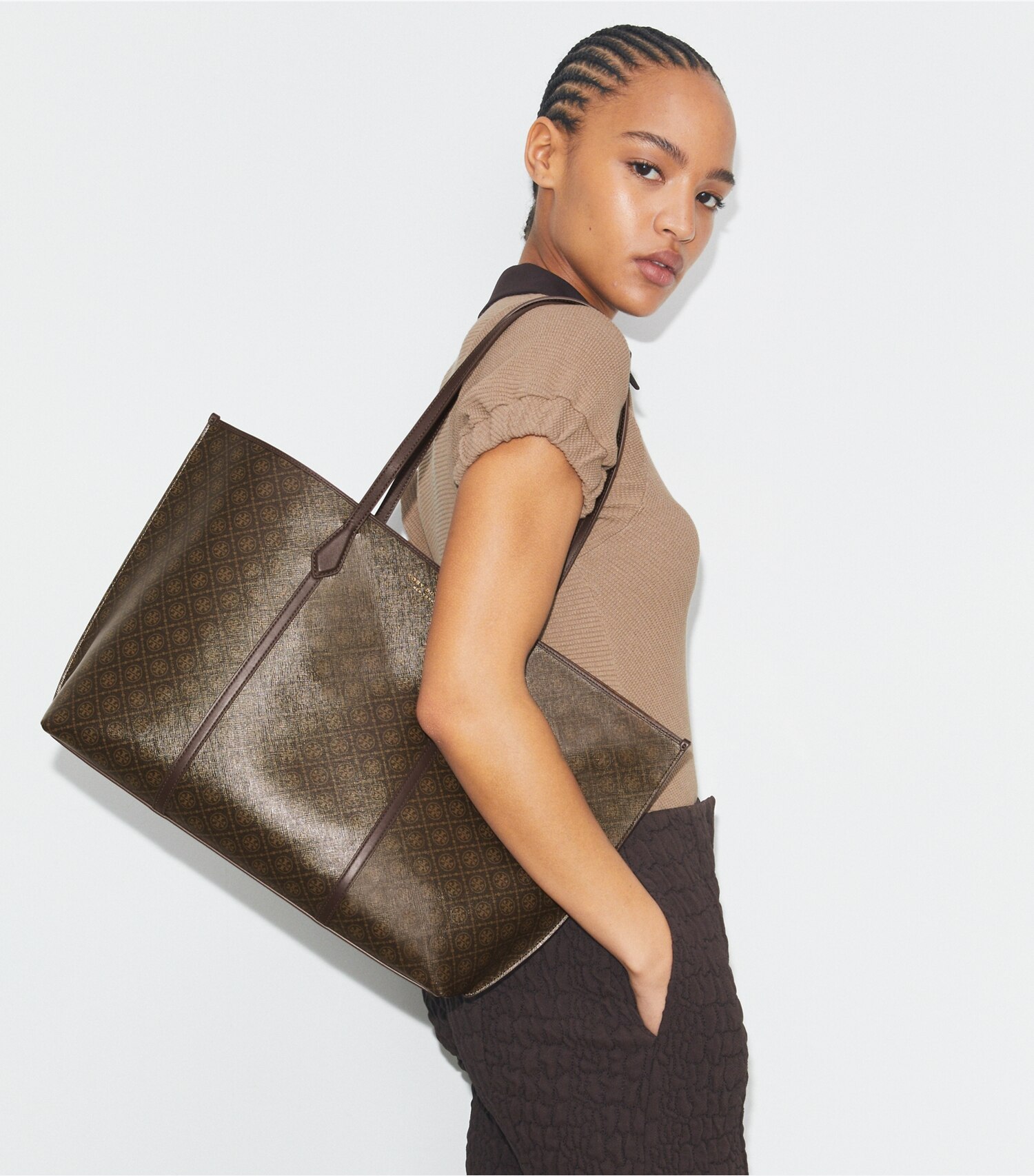 Perry Coated Canvas Tote
