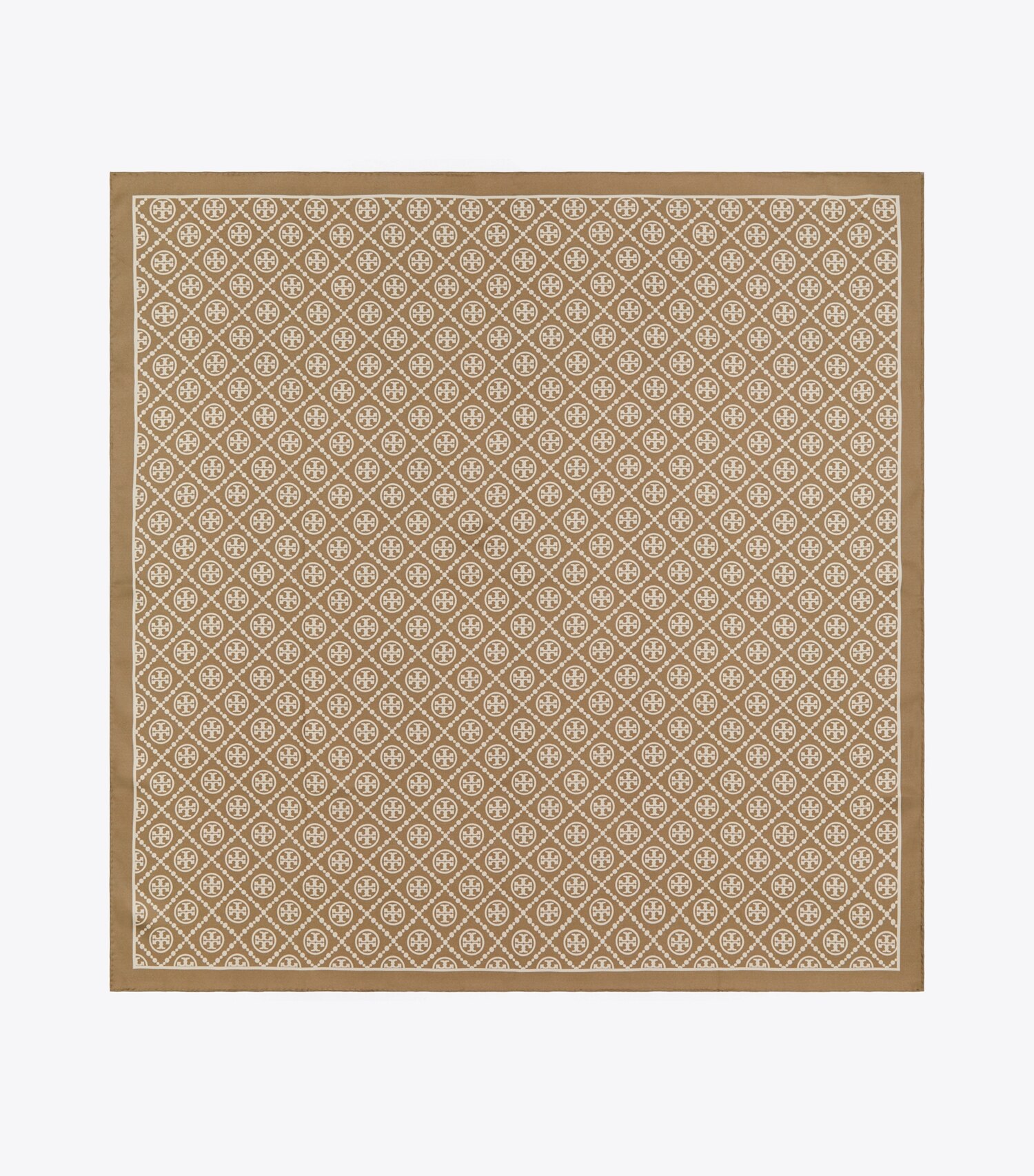 T Monogram Double-Sided Silk Square Scarf