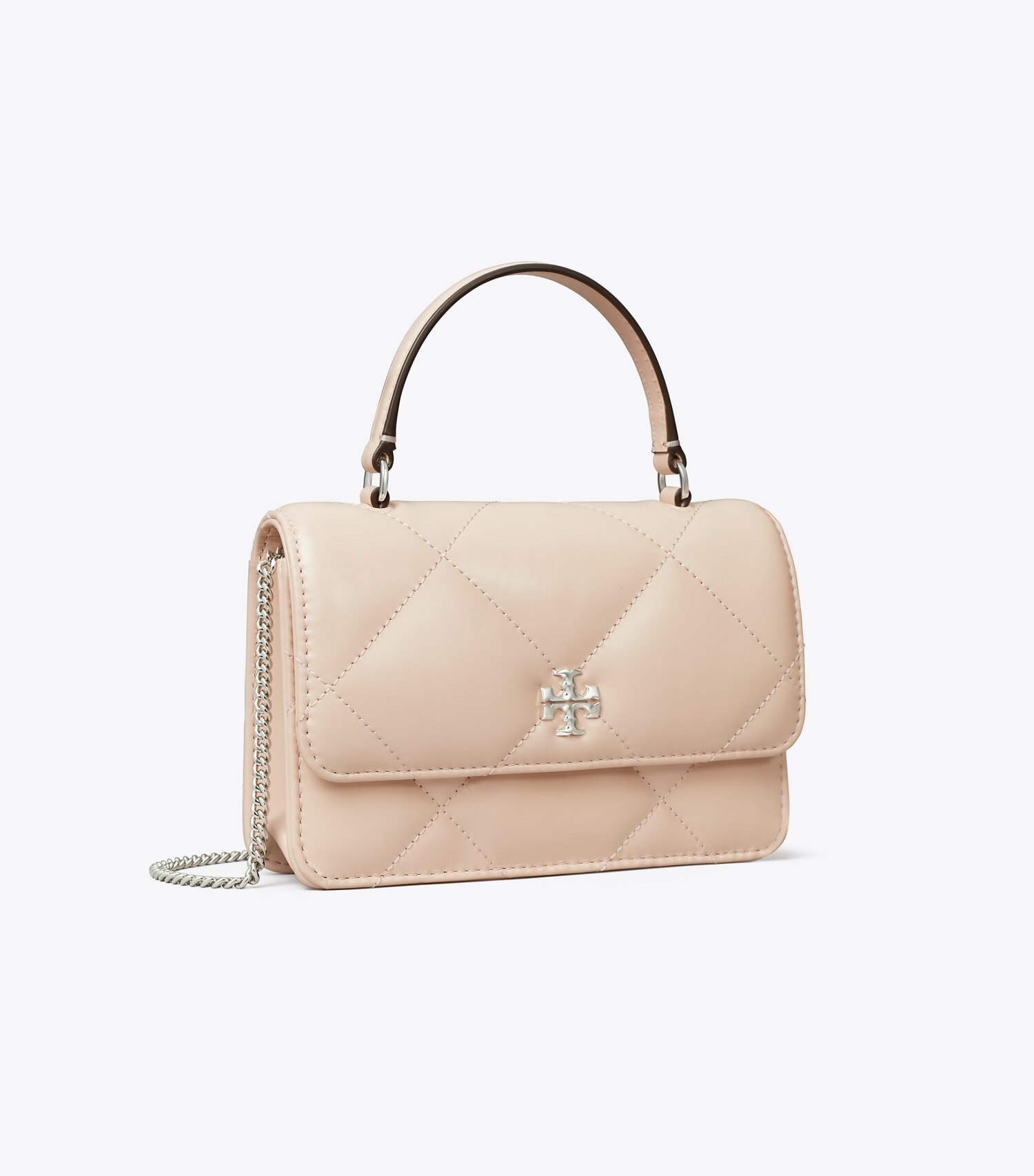 Mini Kira Diamond Quilt Top-Handle Crossbody