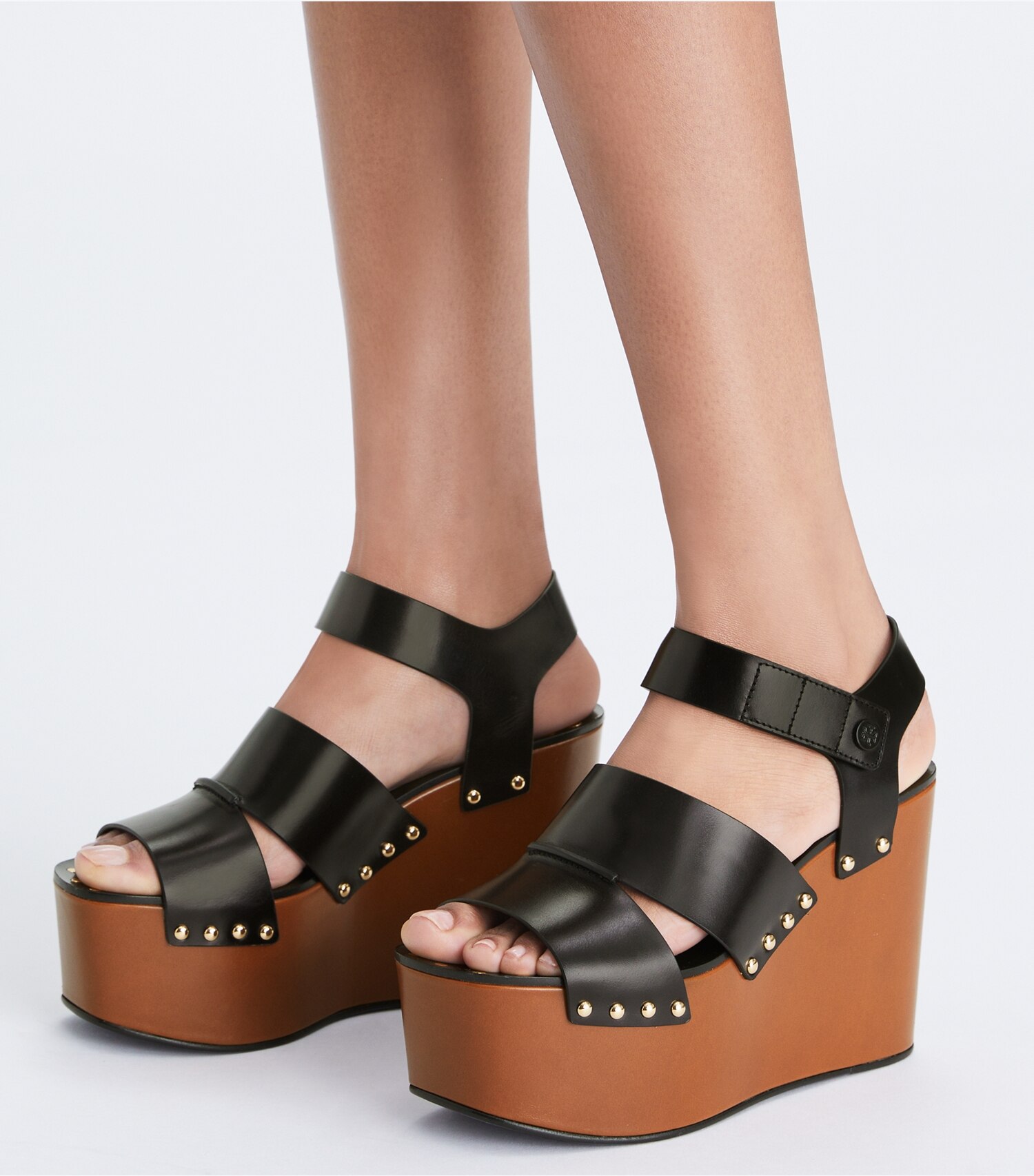 Studded Platform Wedge