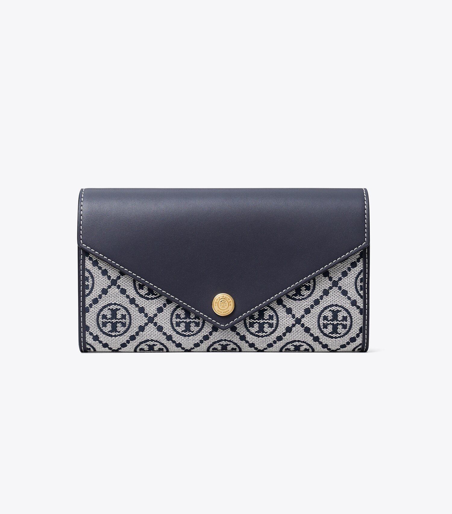 T Monogram Wide Envelope Wallet
