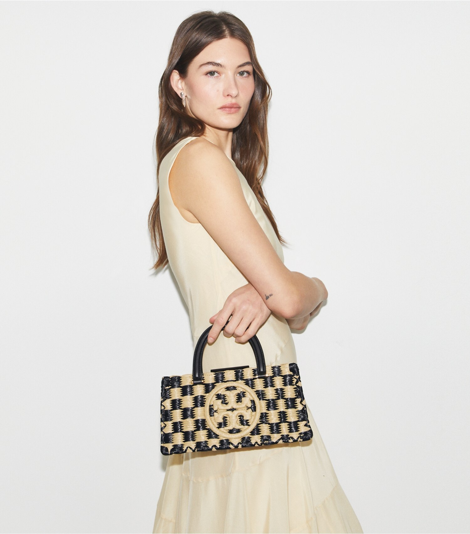 Ella Hand-Crocheted East-West Tote