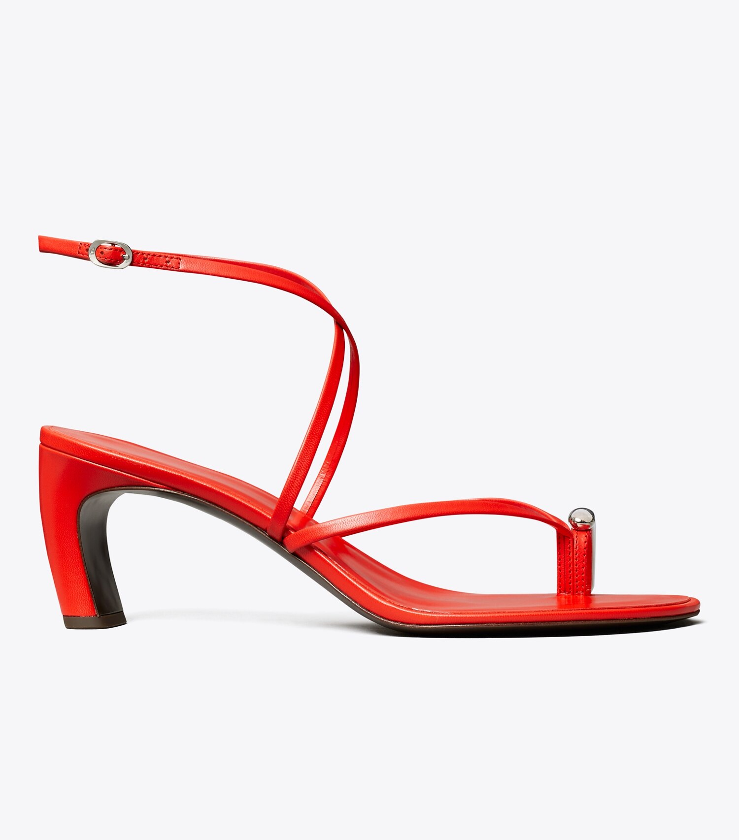 Pierced Multi-Strap Heeled Sandal