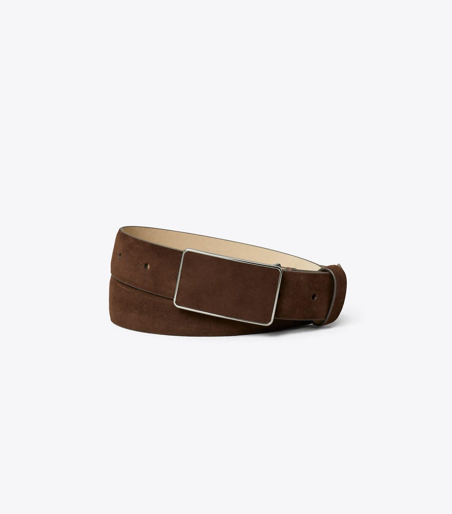 Suede Plate Belt