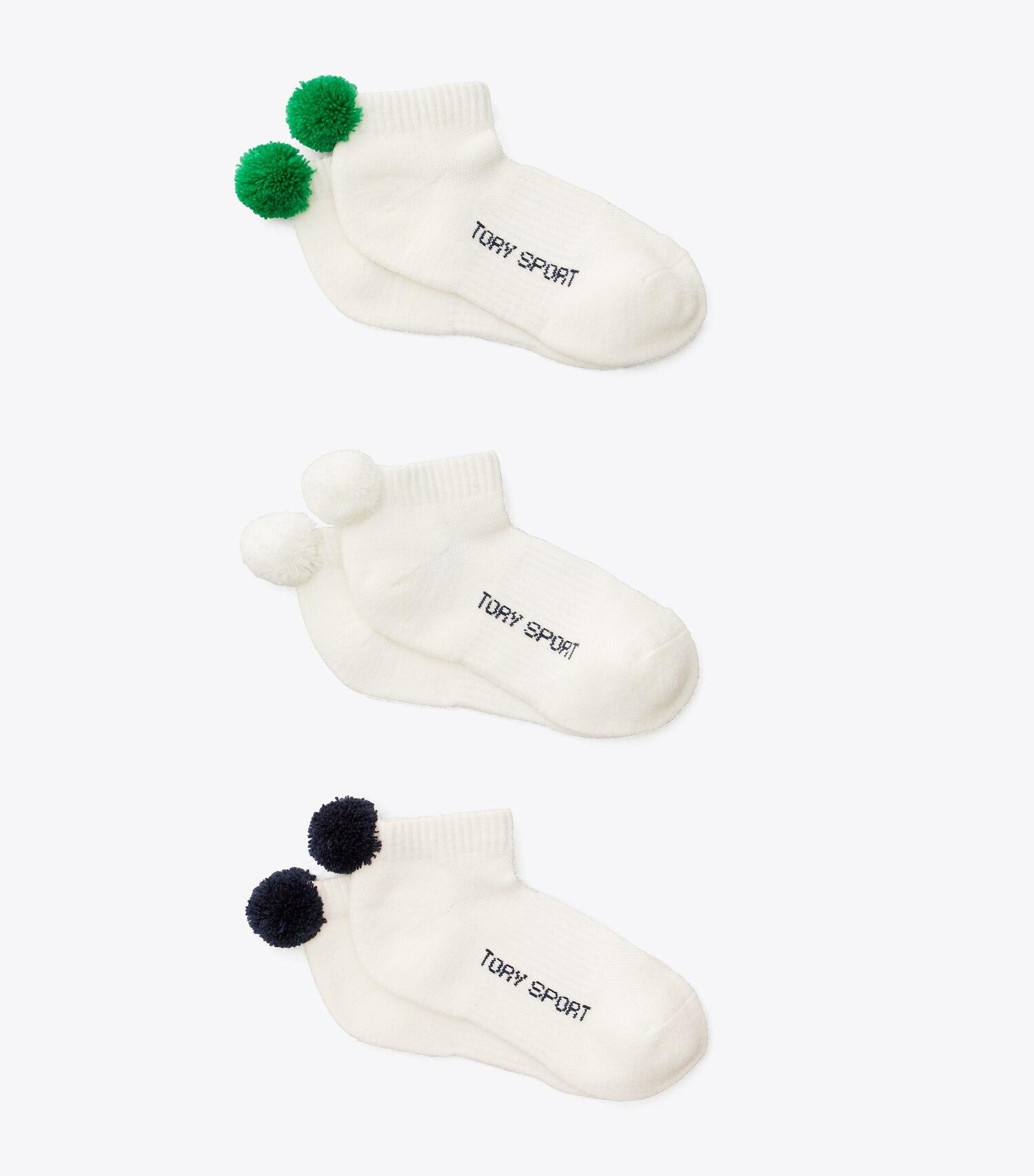 Performance Compression Pom-Pom Socks, 3-Pack