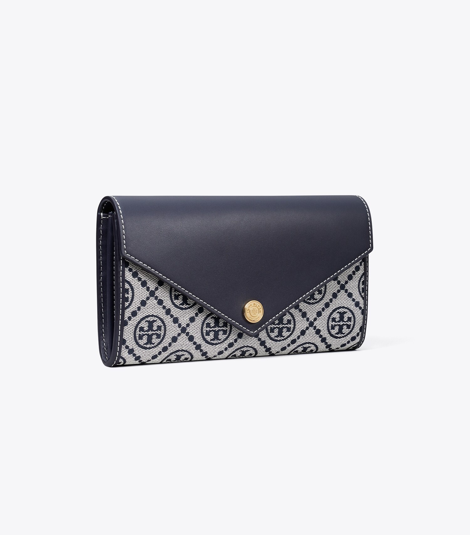 T Monogram Wide Envelope Wallet