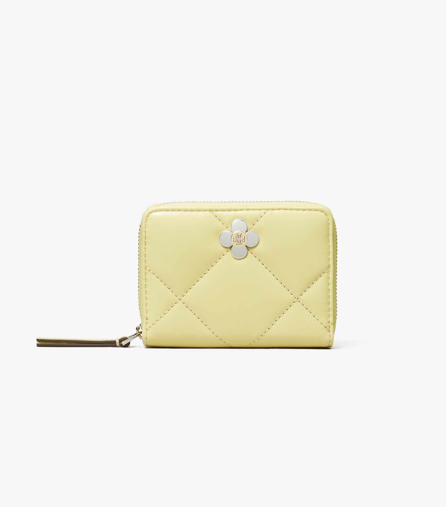 Kira Clover Diamond Quilt Small Zip Around Wallet