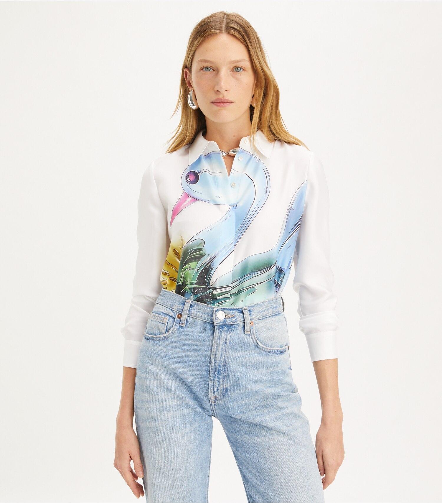 Lucky Duck Silk Shirt