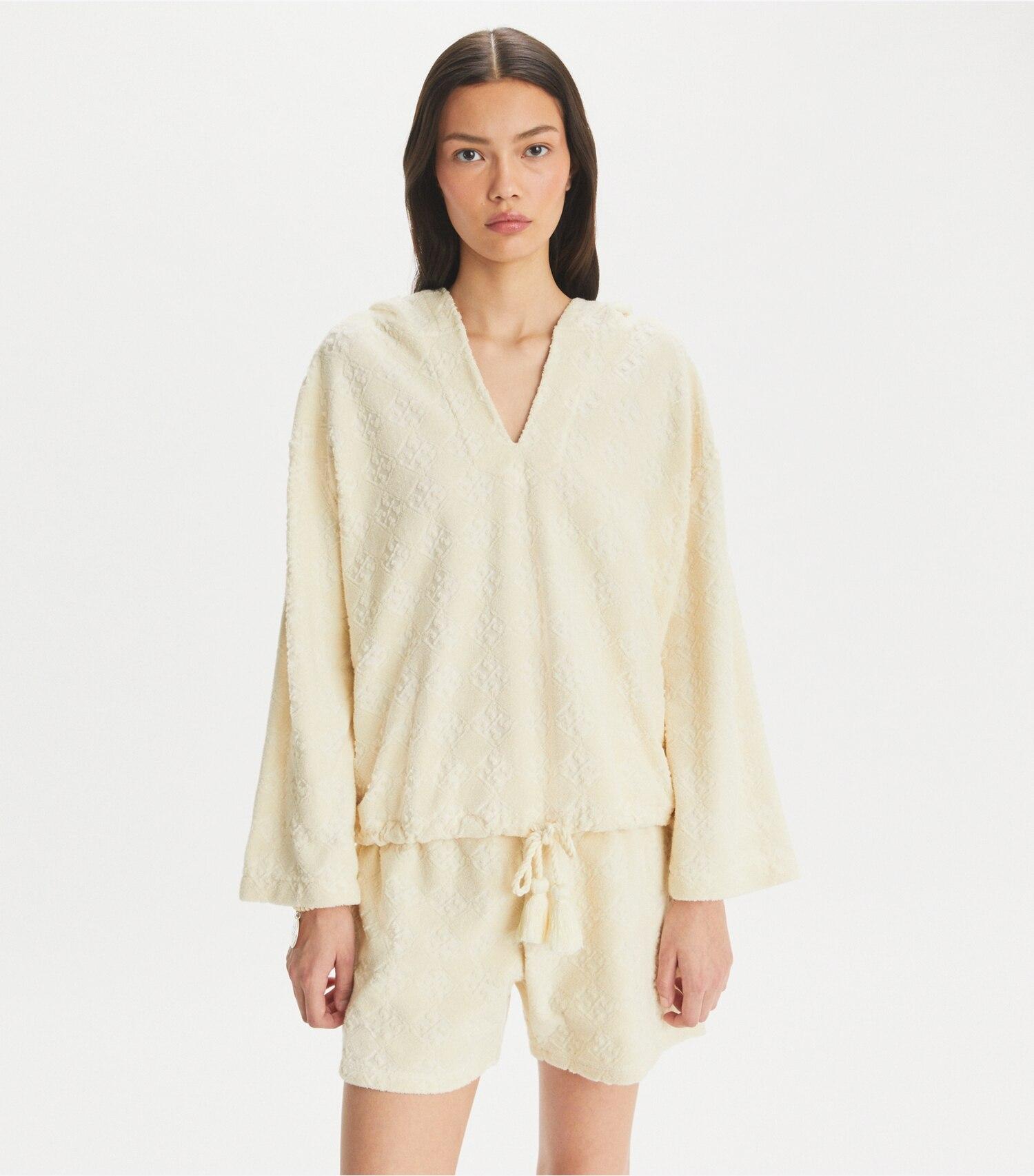 Terry Jacquard Logo Hoodie