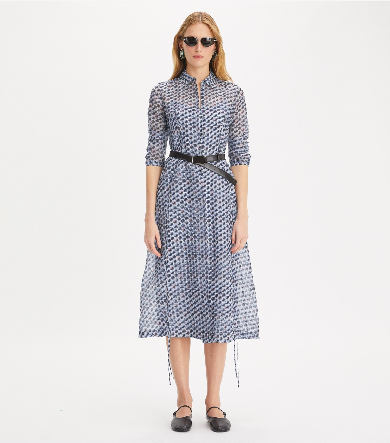 Silk Organza Shirtdress