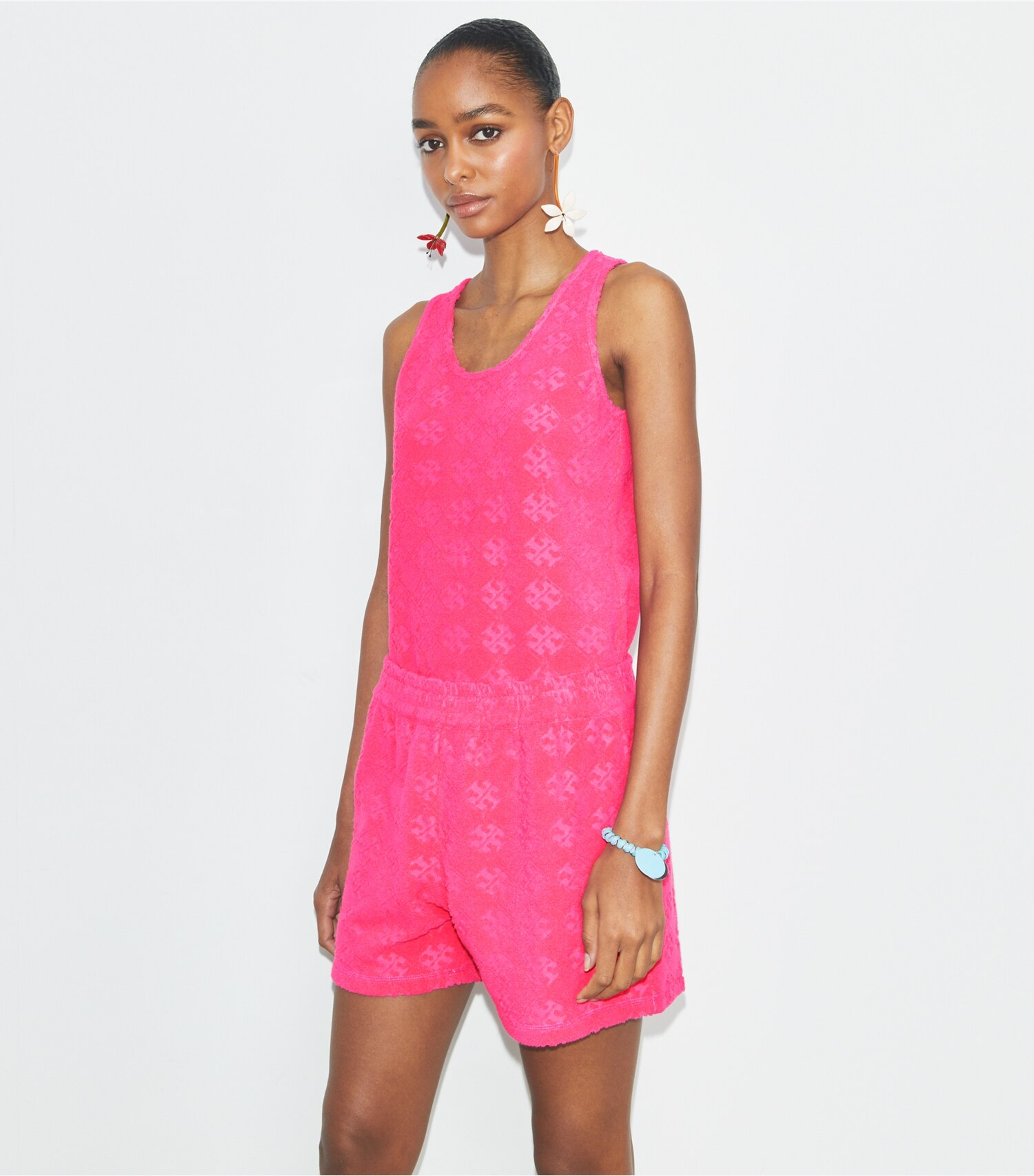 Terry Jacquard Tank Top