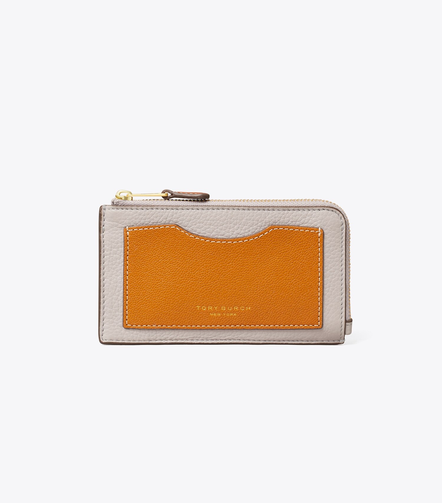 Colorblock Zip Card Case