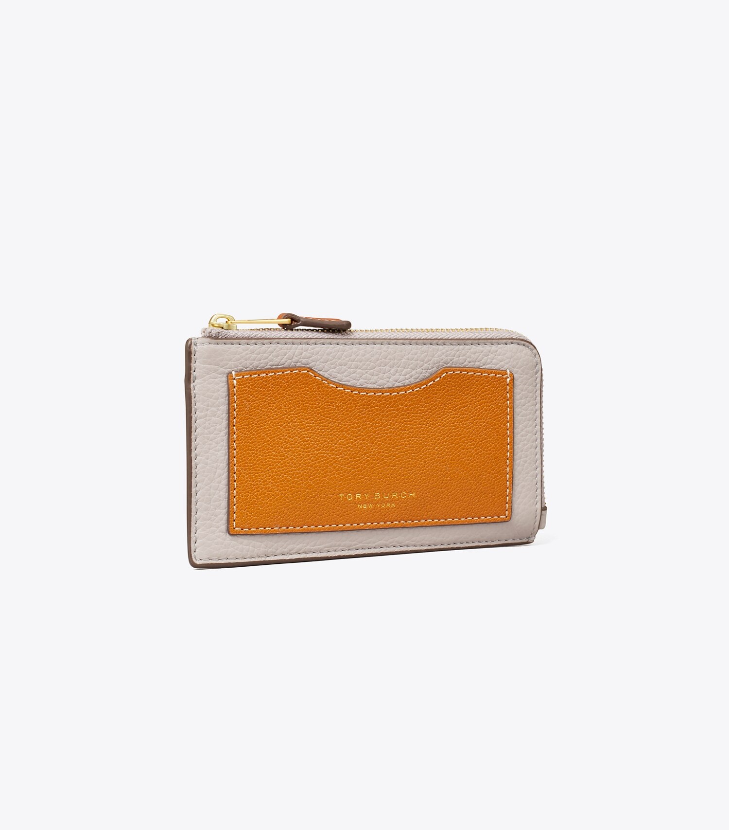 Colorblock Zip Card Case