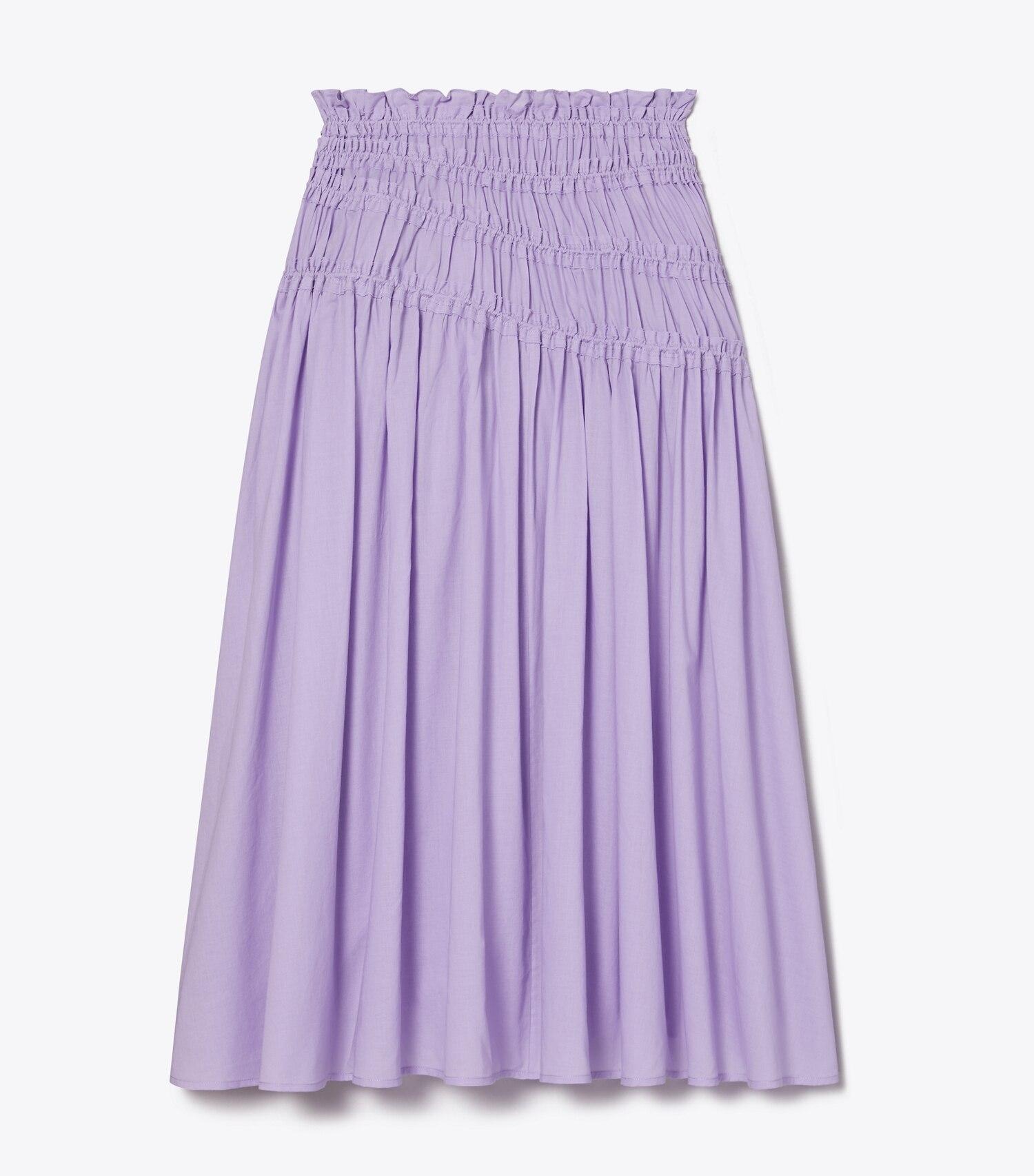 Smocked Cotton Skirt