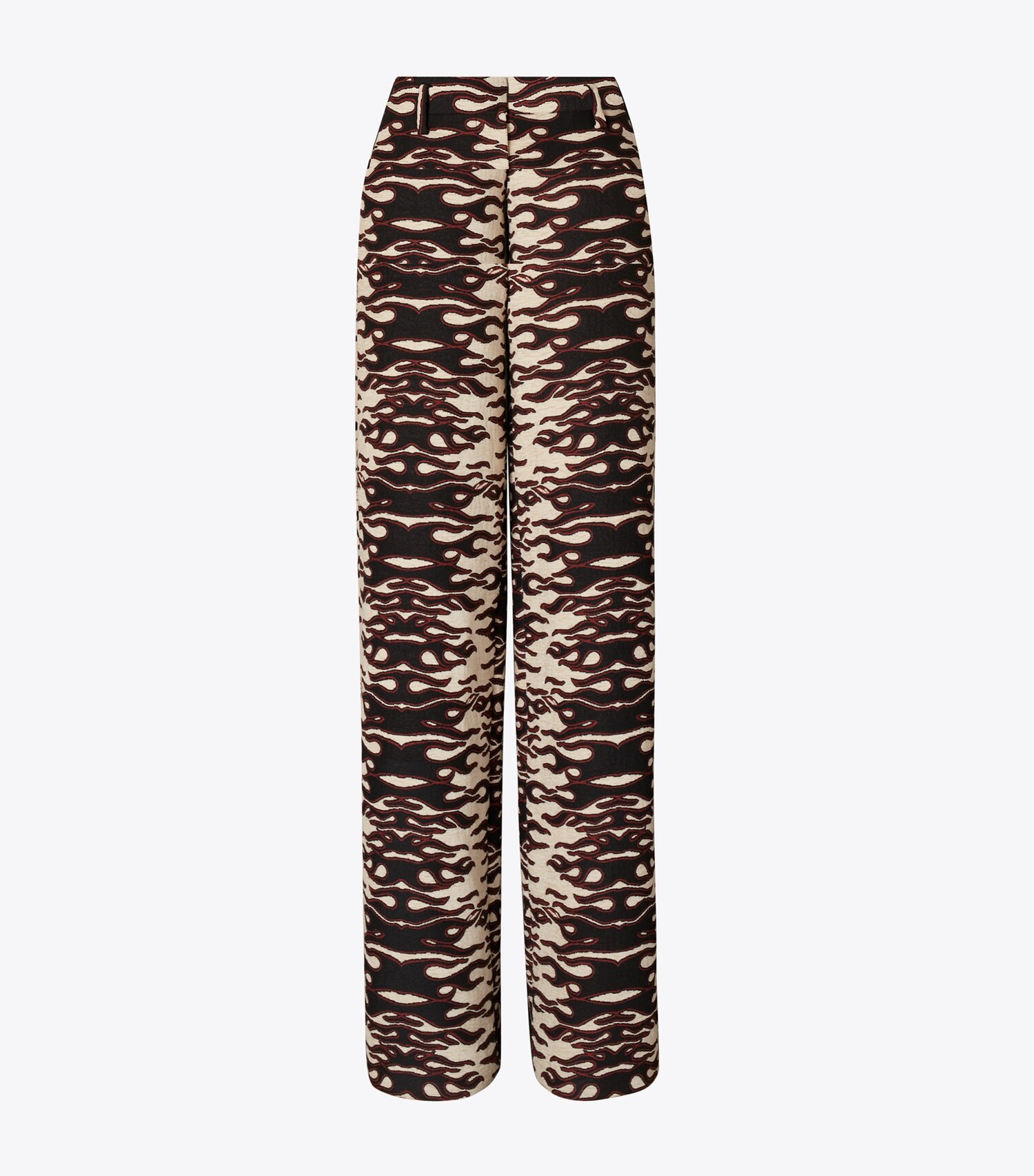 Jacquard Wide-Leg Pants