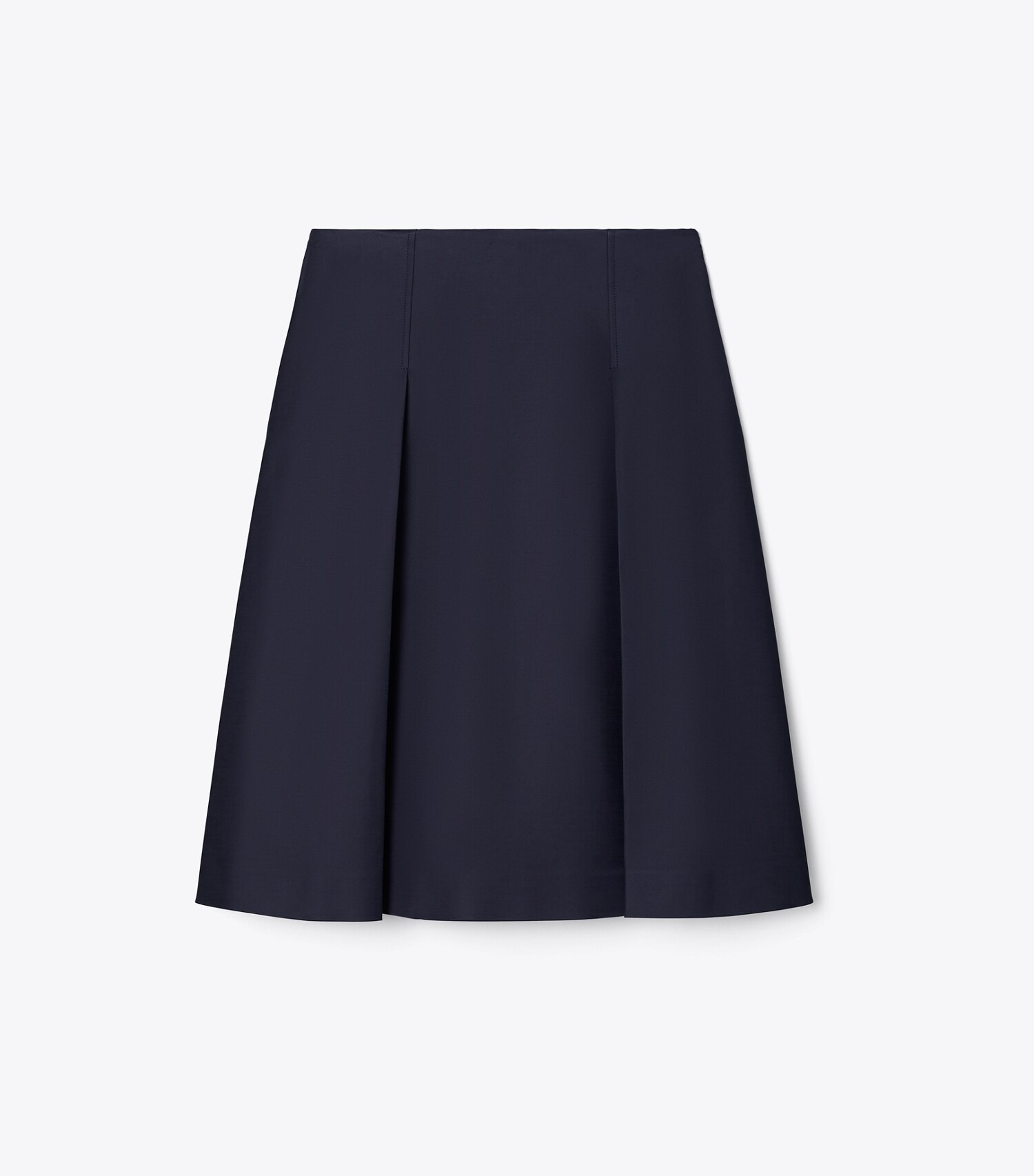 Pleated Twill Skirt