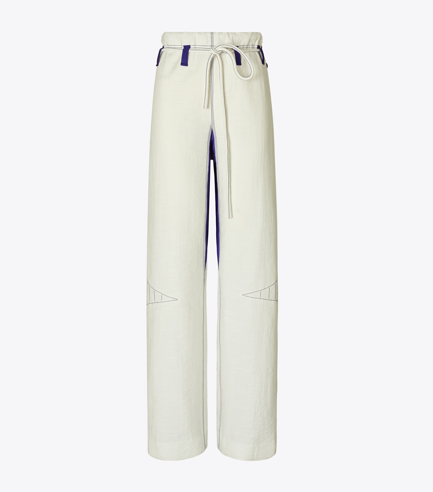 Wide-Leg Cotton Pants