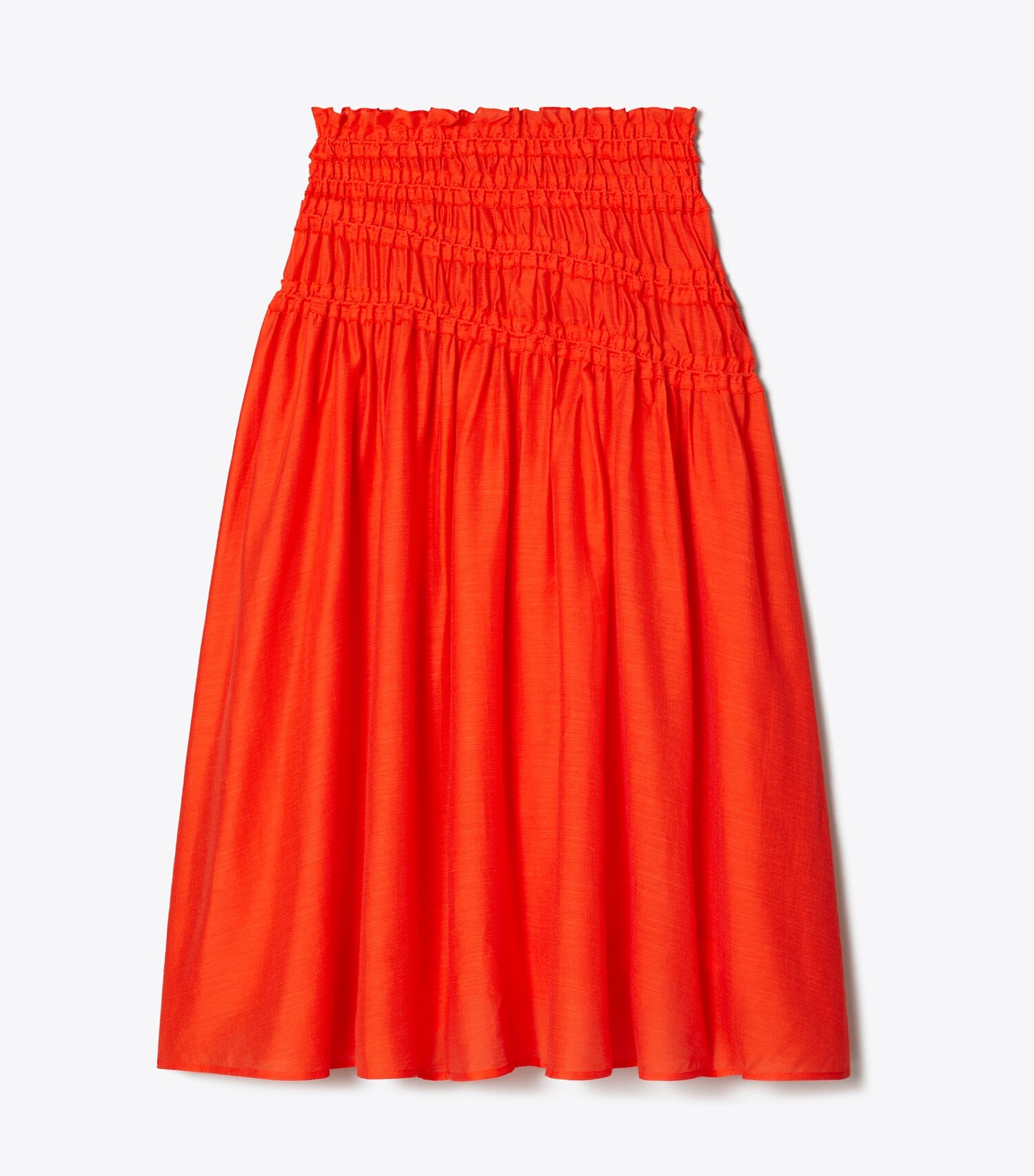 Smocked Viscose Skirt