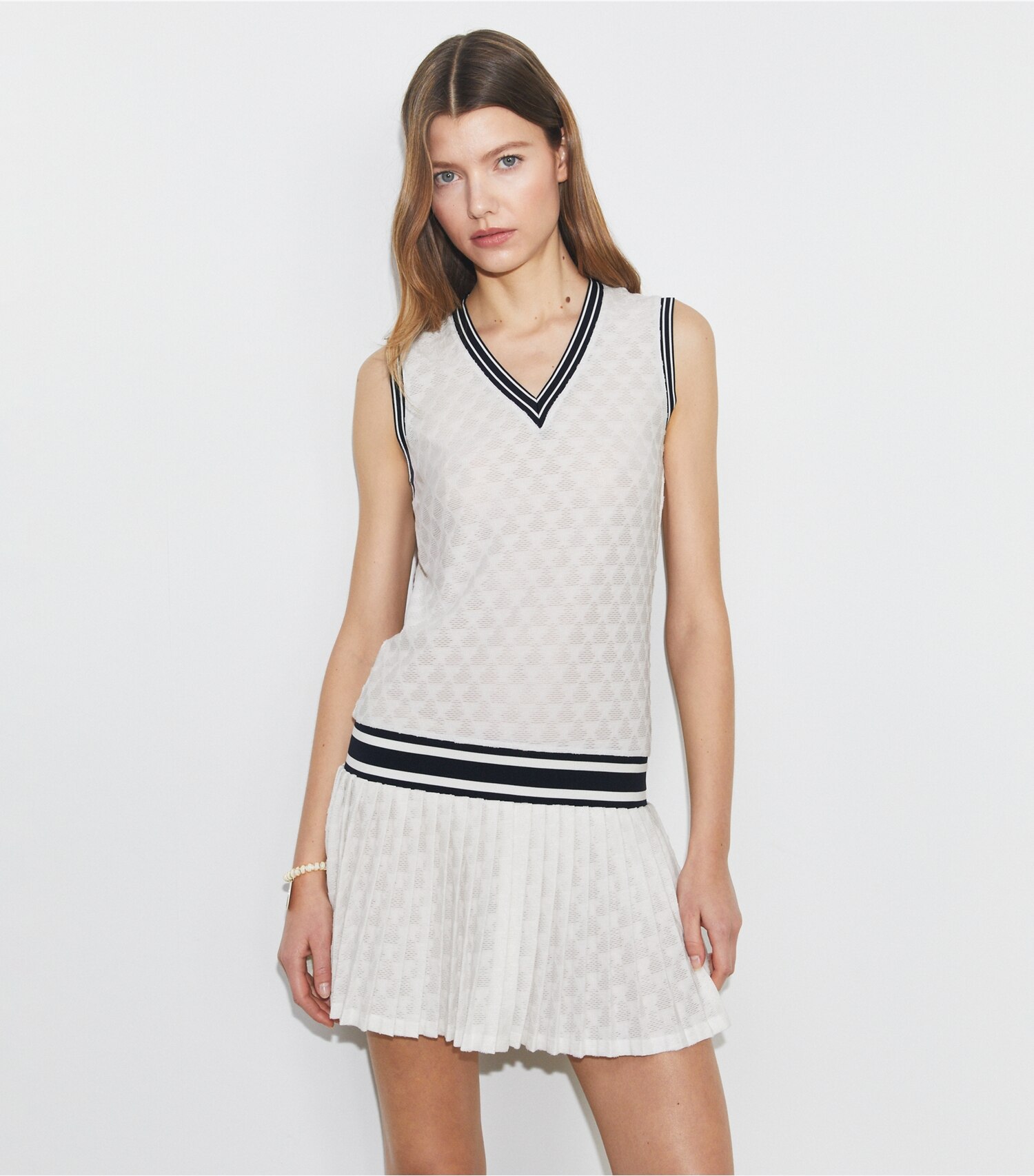 Terry Jacquard Tennis Dress