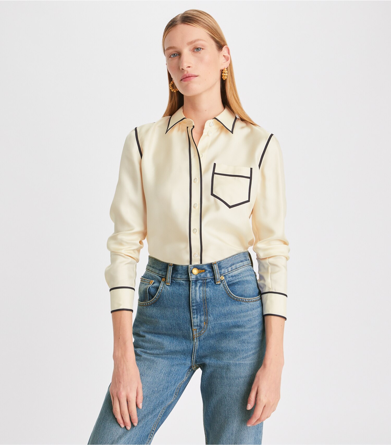 Silk Twill Brigitte Shirt