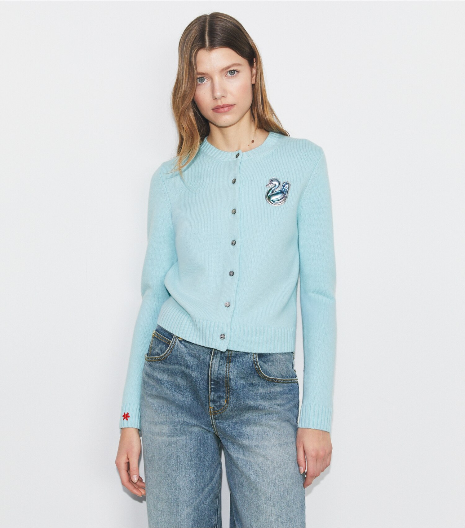 Lucky Duck Merino Wool Cardigan