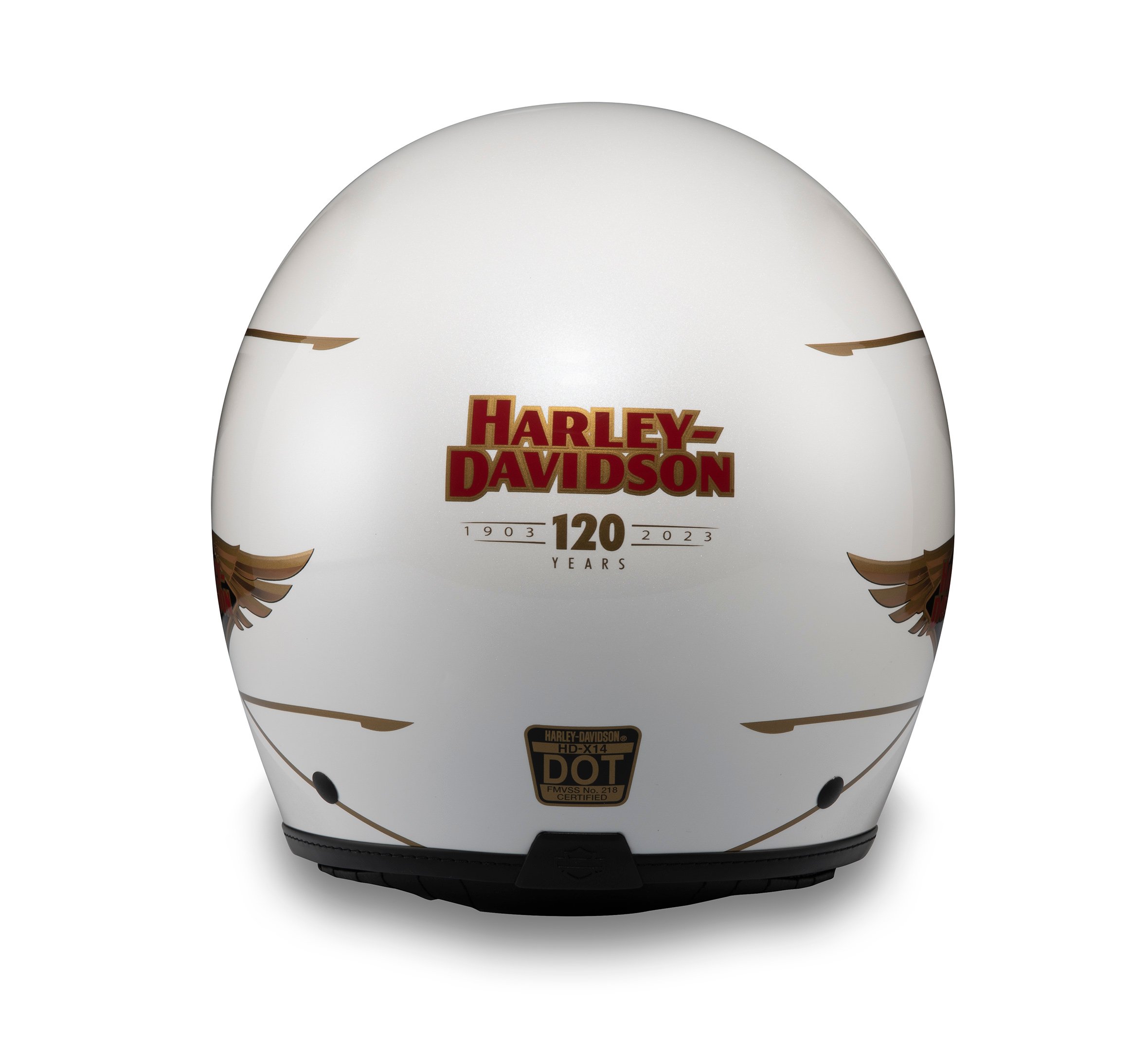 120th Anniversary Diamond H-D X14 SUN SHIELD 3/4 HELMET