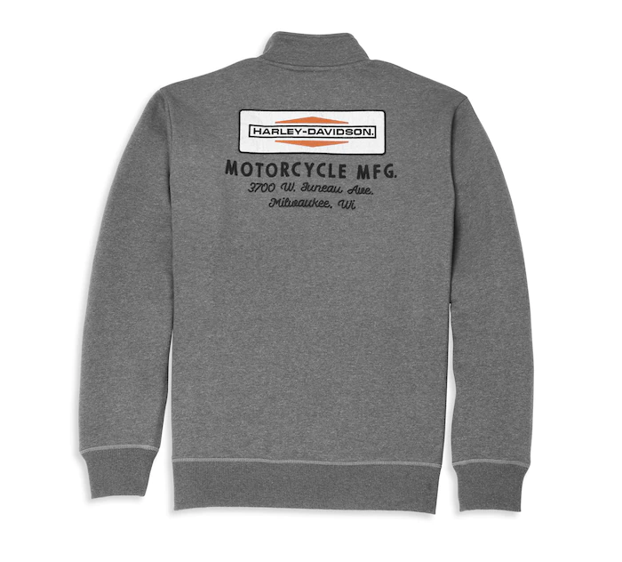 Men's Stacked Logo 1/4-Zip Mockneck