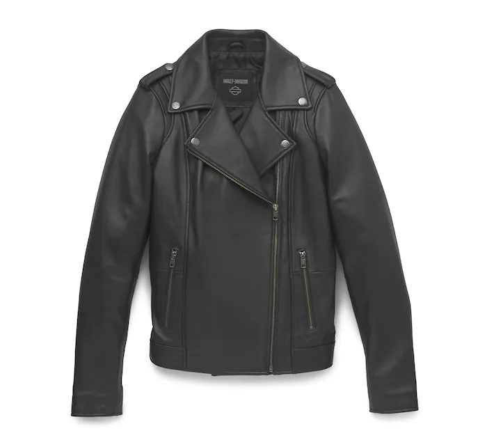 Women's Lisbon Debossed Leather Jacket