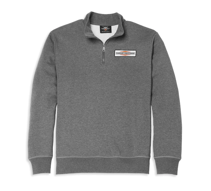 Men's Stacked Logo 1/4-Zip Mockneck