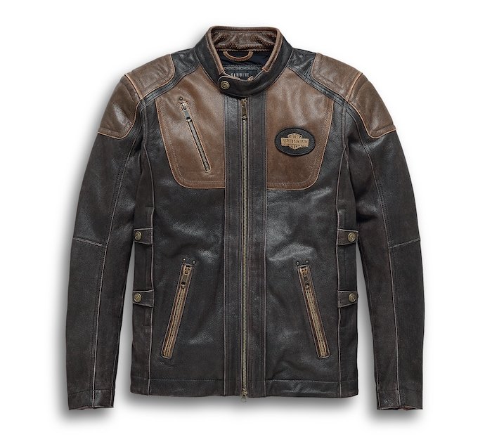Men's Triple Vent System Trostel Leather Jacket