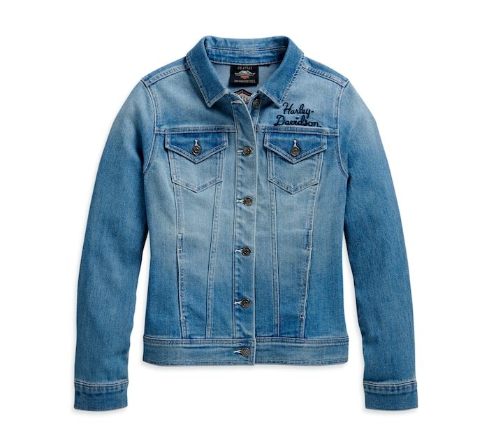 Women's Winged Logo Denim Jacket