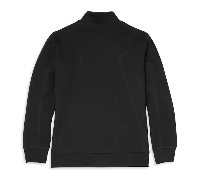 Men's Bar & Shield Graphic Mockneck Full Zip